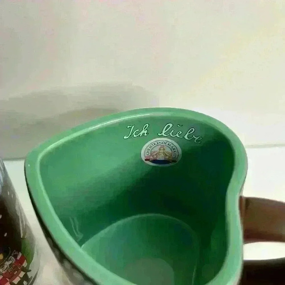 2018 Chicago Christkindlmarket German‎ Christmas Market Heart Shaped Mugs - Picture 4 of 8